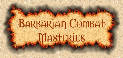 Barbarian Combat Mastery Skills