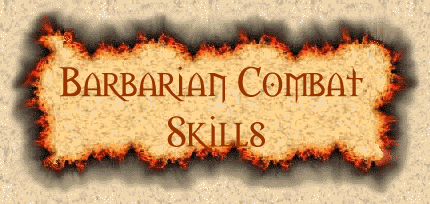 Barbarian Combat Skills