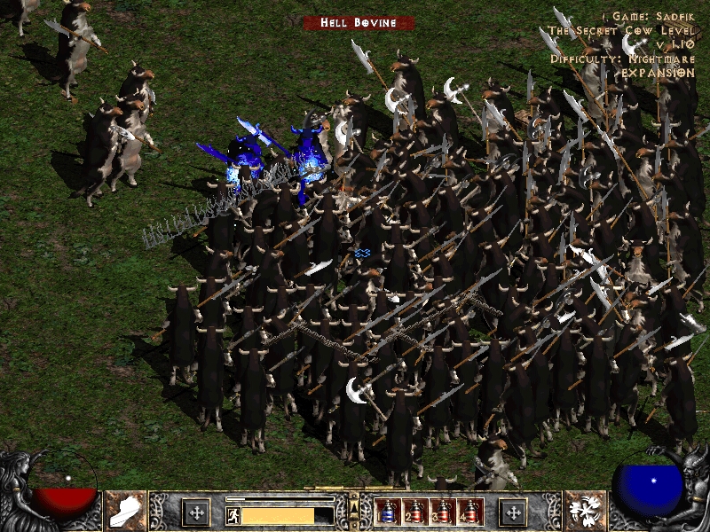 diablo 2 can open cow level switch toons