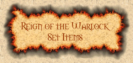 Reign of the Warlock Set Items